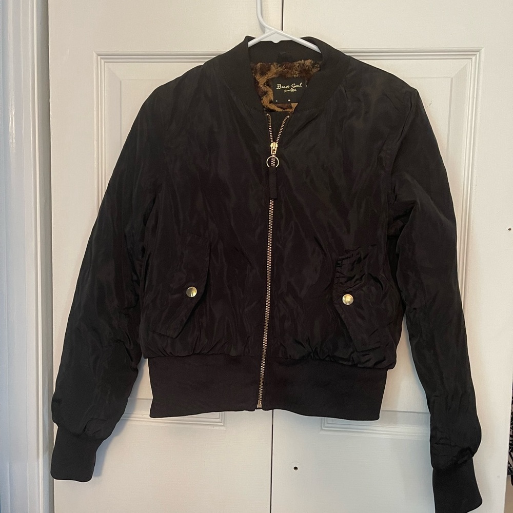 Black Bomber coat